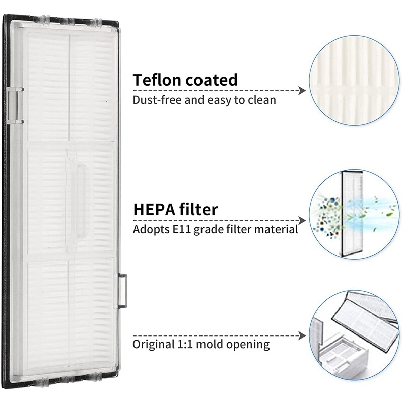 Vakuuminių šluotų šluostės ir vakuuminių filtrų keitimo rinkinys, skirtas Roborock S7 S7+ T7S T7S Plus filtrų šluostės priedai