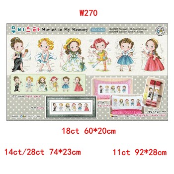 Κιτ Cross Stitch Memory Film 28ct 18ct 14ct 11ct μπορεί να προσαρμοστεί Κιτ τυπωμένου υφάσματος χειροποίητου υλικού