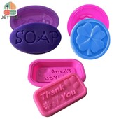 Silikonski kalupi za sapun Neljepljivi ručno izrađeni kalupi za sopu za DIY izradu svijeća Pečenje kolača Okrugli kvadratni 3D kalup