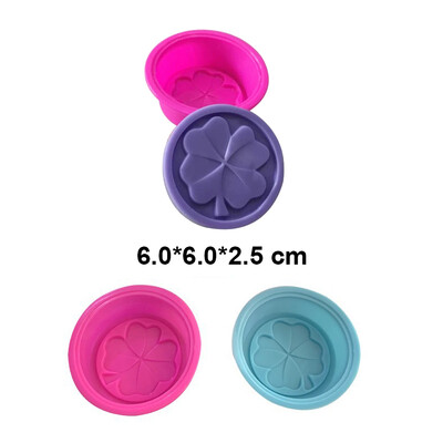 Silikonski kalupi za sapun Neljepljivi ručno izrađeni kalupi za sopu za DIY izradu svijeća Pečenje kolača Okrugli kvadratni 3D kalup