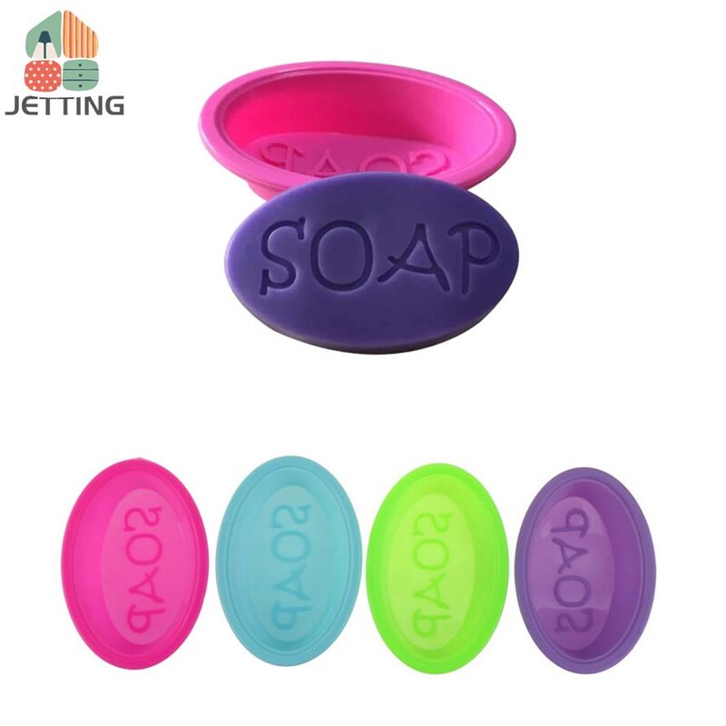 Silikonski kalupi za sapun Neljepljivi ručno izrađeni kalupi za sopu za DIY izradu svijeća Pečenje kolača Okrugli kvadratni 3D kalup