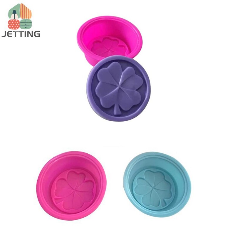 Silikonski kalupi za sapun Neljepljivi ručno izrađeni kalupi za sopu za DIY izradu svijeća Pečenje kolača Okrugli kvadratni 3D kalup