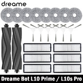 Príslušenstvo k Dreame Bot L10 Prime / L10s Pro / L10 Pro Hlavná bočná kefa Hepa filter Mop Hand Robotický vysávač Náhradné diely