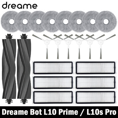 Dreame Bot L10 Prime / L10s Pro / L10 Pro Tartozékok Fő oldalkefe Hepa Filter Mop Ruha robot Csere Alkatrészek