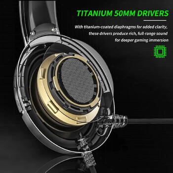 BINNNUNE BG02 Gaming Headset με μικρόφωνο για Xbox Series X