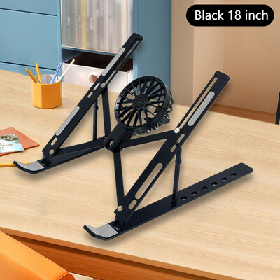 Laptop hűtő állvány Összecsukható notebook számítógép hűtőpad Hordozható állvány 16-18 hüvelykes táblagéphez laptop asztali konzol ventilátorral