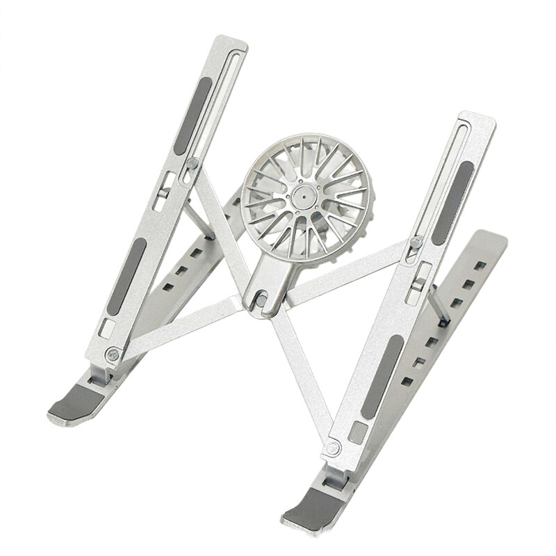 Laptop hűtő állvány Összecsukható notebook számítógép hűtőpad Hordozható állvány 16-18 hüvelykes táblagéphez laptop asztali konzol ventilátorral