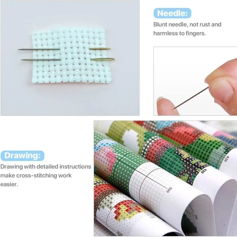 Kvalitetni prekrasni kompleti za vezeni brojčani križić za uređenje doma Dom iz snova, topla koliba