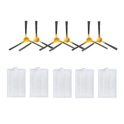 Pagrindinio šepečio dangtelio šoninio šepečio pirminis filtras HEPA filtro šluostė, skirta Robogil Stella 500B roboto dulkių siurblio dalių priedai