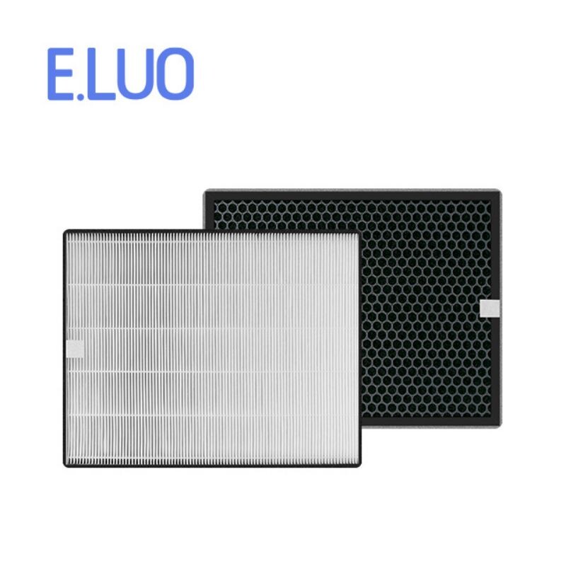 Gaisa attīrītāja filtrs Philips AC1215 AC1214 AC1210 AC1213 H13 HEPA filtrs 360*275*27mm + aktivētās ogles filtrs 360*275*10mm