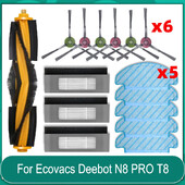 Skirta Ecovacs Deebot N8 PRO T8 T8 AIVI Yeedi 2 hibridinio dulkių roboto dulkių siurblio Hepa filtro pagrindinio šoninio šepečio šluotos pakaitinė dalis