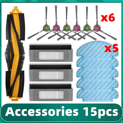 Skirta Ecovacs Deebot N8 PRO T8 T8 AIVI Yeedi 2 hibridinio dulkių roboto dulkių siurblio Hepa filtro pagrindinio šoninio šepečio šluotos pakaitinė dalis