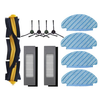 Skirta Ecovacs Deebot N8 PRO T8 T8 AIVI Yeedi 2 hibridinio dulkių roboto dulkių siurblio Hepa filtro pagrindinio šoninio šepečio šluotos pakaitinė dalis