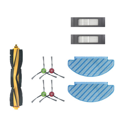 Skirta Ecovacs Deebot N8 PRO T8 T8 AIVI Yeedi 2 hibridinio dulkių roboto dulkių siurblio Hepa filtro pagrindinio šoninio šepečio šluotos pakaitinė dalis