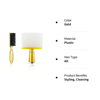 2 бр. Мека четка за коса, врат, лице, прах за прах, фризьорско подстригване, счупена четка за почистване на коса за бръснар, фризьорски инструмент за оформяне