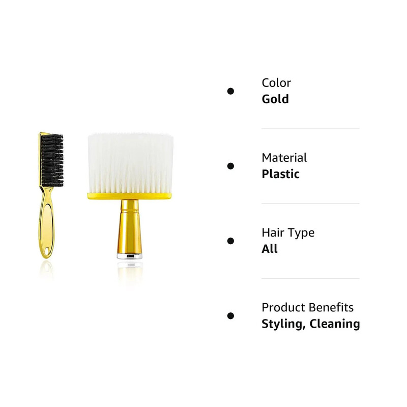 2 kom Mekana četka za kosu, vrat, lice, šišanje, frizersko šišanje, slomljena četka za čišćenje kose za brijača, frizerski alat za oblikovanje