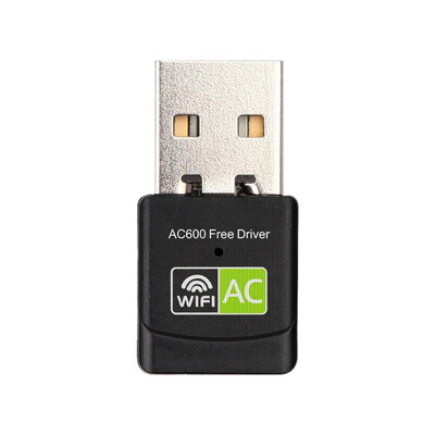 Adaptor USB Wifi 600Mbps Bandă duală 2,4GHz+5Ghz Driver gratuit RTL8811 Placă de rețea WiFi