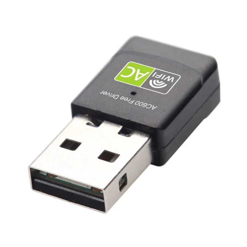 Adaptor USB Wifi 600Mbps Bandă duală 2,4GHz+5Ghz Driver gratuit RTL8811 Placă de rețea WiFi