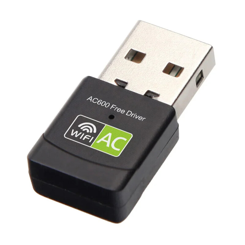 Adaptor USB Wifi 600Mbps Bandă duală 2,4GHz+5Ghz Driver gratuit RTL8811 Placă de rețea WiFi