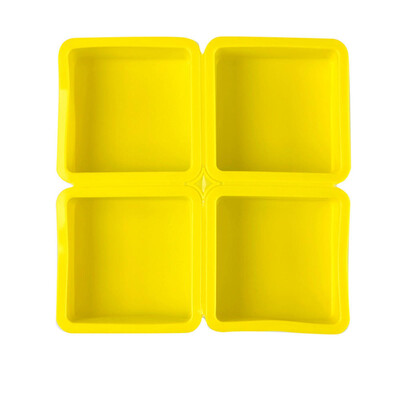 4 φόρμες σιλικόνης κοιλότητας τετράγωνο στρογγυλό σχήμα καρδιάς Χειροποίητο καλούπι σαπουνιού φορητό Μοναδικό καλούπι σαπουνιού Εργαλεία κατασκευής Δώρα γενεθλίων