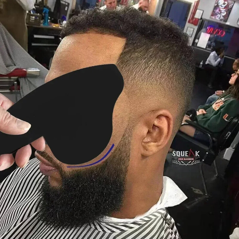 Plaukų linijas didinanti kortelė Barzdos pluošto tankus optimizavimo lenta Purškiama lenta Plaukų kirpimo formavimo kortelė Plaukų formavimo įrankiai kirpėjams