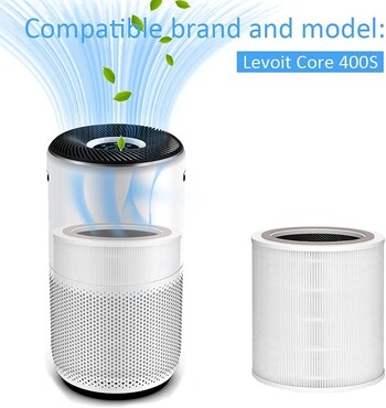 Ανταλλακτικό φίλτρο για Levoit Air Purifier Core 400S Part Core 400S-RF H13 HEPA Filtration 5 Layers 3 in 1 Filter