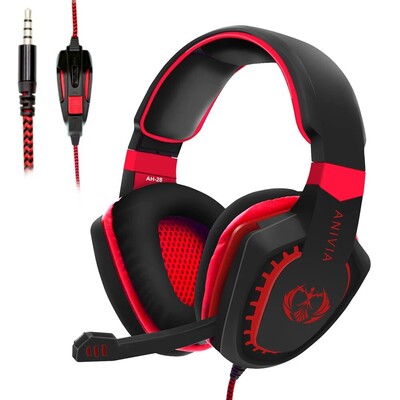 Căști cu fir Căști de gaming Căști supraauriculare cu izolație de zgomot cu mic. Control volum Bass Surround pentru PC PS4 PS5 XBOX
