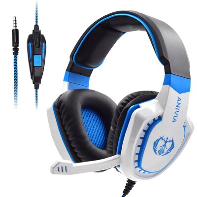 Căști cu fir Căști de gaming Căști supraauriculare cu izolație de zgomot cu mic. Control volum Bass Surround pentru PC PS4 PS5 XBOX