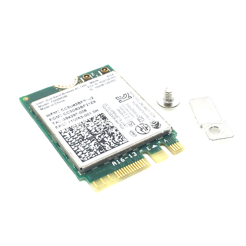 Placă de rețea wireless WIFI 7260NGW AC 1200M 2.4G / 5G Dual Band Gigabit M2 4.0 Compatibil Bluetooth cu antene 8DB