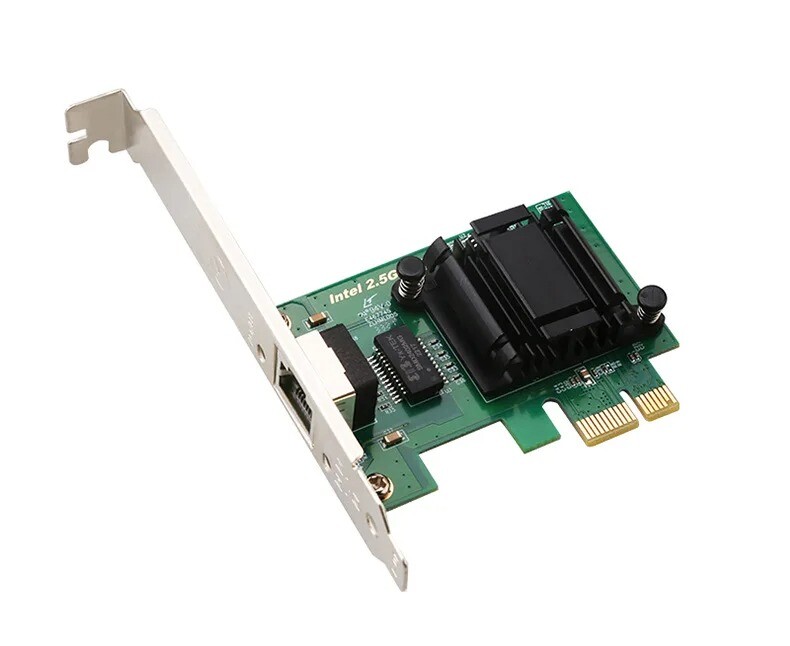 2.5G Intel i225 PCIE la placă de rețea RJ45 100/1000/2500Mbps Adaptor Gigabit LAN Etherent de interfață RJ45 pentru computer/desktop