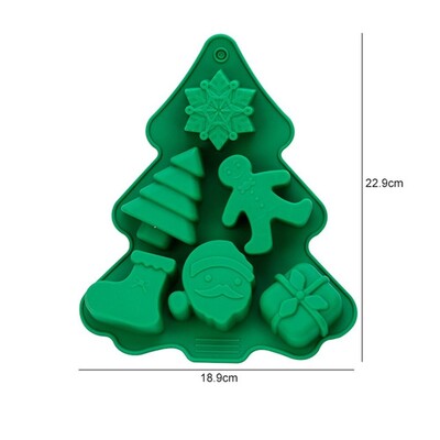 6 šupljina Cvjetni reljefni uzorak pravokutnog oblika Silikonski kalup za sapun DIY Izrada domaćeg kalupa za kolače Pladanj za sapun Kalupi zanat