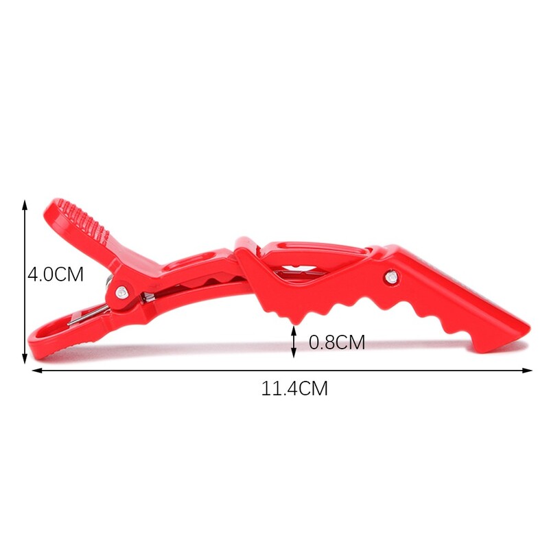 6 kom/lot plastične ukosnice kopče za kosu frizerske stezaljke dio s kandžama aligator kopče brijač za salon stiliziranje frizure
