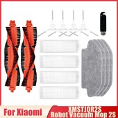 Pre náhradné diely do vysávača Xiaomi Robot Vacuum Mop 2S XMSTJQR2S, hlavná kefa, bočná kefa, HEPA filter, náhradné mopové utierky