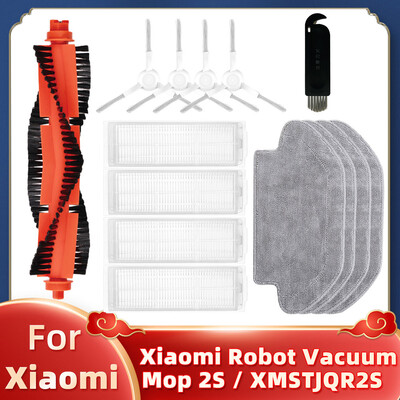 Pre náhradné diely do vysávača Xiaomi Robot Vacuum Mop 2S XMSTJQR2S, hlavná kefa, bočná kefa, HEPA filter, náhradné mopové utierky