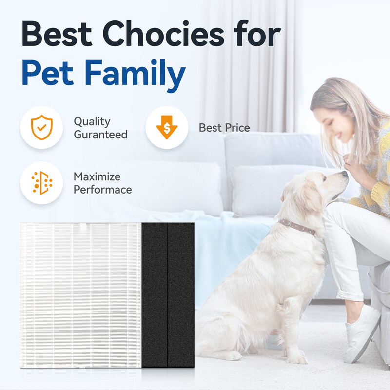 Zamjenski komplet HEPA filtara kompatibilan s Coway AP-1512HH, AP-1518 Mighty pročistačima zraka, zamjenjuje dio 3304