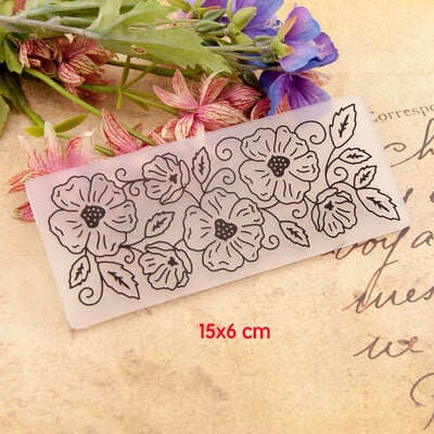 26 štýlov 15x3cm embossovací priečinok plastová šablóna pre DIY scrapbooking remeslá fotoalbum pohľadnica ručne vyrobená sviatočná dekorácia