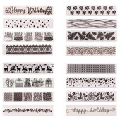 15x3cm nový dizajn plastovej šablóny na razenie pre DIY scrapbooking, remeslá, fotoalbum, ručne vyrábané sviatočné dekoračné potreby