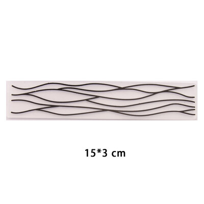 15x3cm nový dizajn plastovej šablóny na razenie pre DIY scrapbooking, remeslá, fotoalbum, ručne vyrábané sviatočné dekoračné potreby