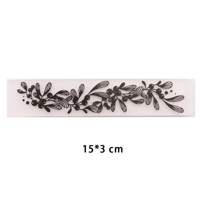 15x3cm nový dizajn plastovej šablóny na razenie pre DIY scrapbooking, remeslá, fotoalbum, ručne vyrábané sviatočné dekoračné potreby