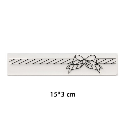 15x3cm nový dizajn plastovej šablóny na razenie pre DIY scrapbooking, remeslá, fotoalbum, ručne vyrábané sviatočné dekoračné potreby