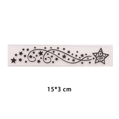15x3cm nový dizajn plastovej šablóny na razenie pre DIY scrapbooking, remeslá, fotoalbum, ručne vyrábané sviatočné dekoračné potreby