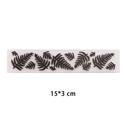 15x3cm nový dizajn plastovej šablóny na razenie pre DIY scrapbooking, remeslá, fotoalbum, ručne vyrábané sviatočné dekoračné potreby