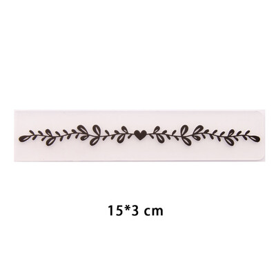 15x3cm nový dizajn plastovej šablóny na razenie pre DIY scrapbooking, remeslá, fotoalbum, ručne vyrábané sviatočné dekoračné potreby
