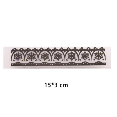 15x3cm nový dizajn plastovej šablóny na razenie pre DIY scrapbooking, remeslá, fotoalbum, ručne vyrábané sviatočné dekoračné potreby