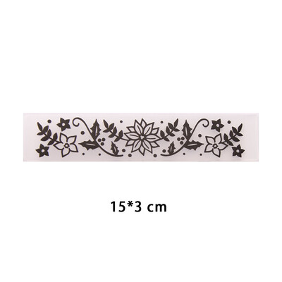 15x3cm nový dizajn plastovej šablóny na razenie pre DIY scrapbooking, remeslá, fotoalbum, ručne vyrábané sviatočné dekoračné potreby