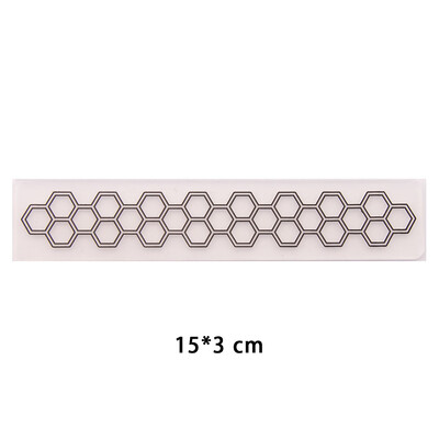 15x3cm nový dizajn plastovej šablóny na razenie pre DIY scrapbooking, remeslá, fotoalbum, ručne vyrábané sviatočné dekoračné potreby