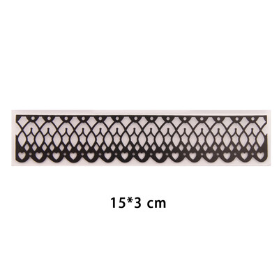 15x3cm nový dizajn plastovej šablóny na razenie pre DIY scrapbooking, remeslá, fotoalbum, ručne vyrábané sviatočné dekoračné potreby