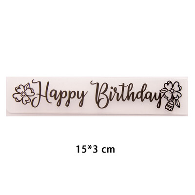 15x3cm nový dizajn plastovej šablóny na razenie pre DIY scrapbooking, remeslá, fotoalbum, ručne vyrábané sviatočné dekoračné potreby