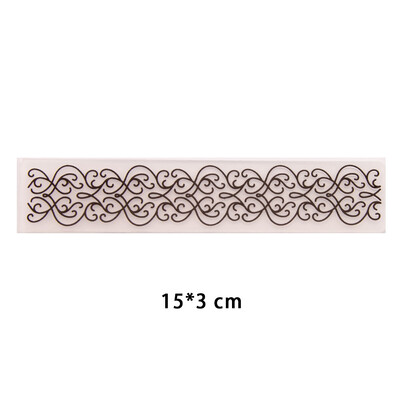 15x3cm nový dizajn plastovej šablóny na razenie pre DIY scrapbooking, remeslá, fotoalbum, ručne vyrábané sviatočné dekoračné potreby