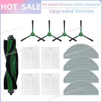 Prikladno za iRobot Roomba Combo Essential, Roomba Vac Essential Dijelovi Glavni valjak Bočna četka Hepa Filter Mop Pad Krpeni dodaci
